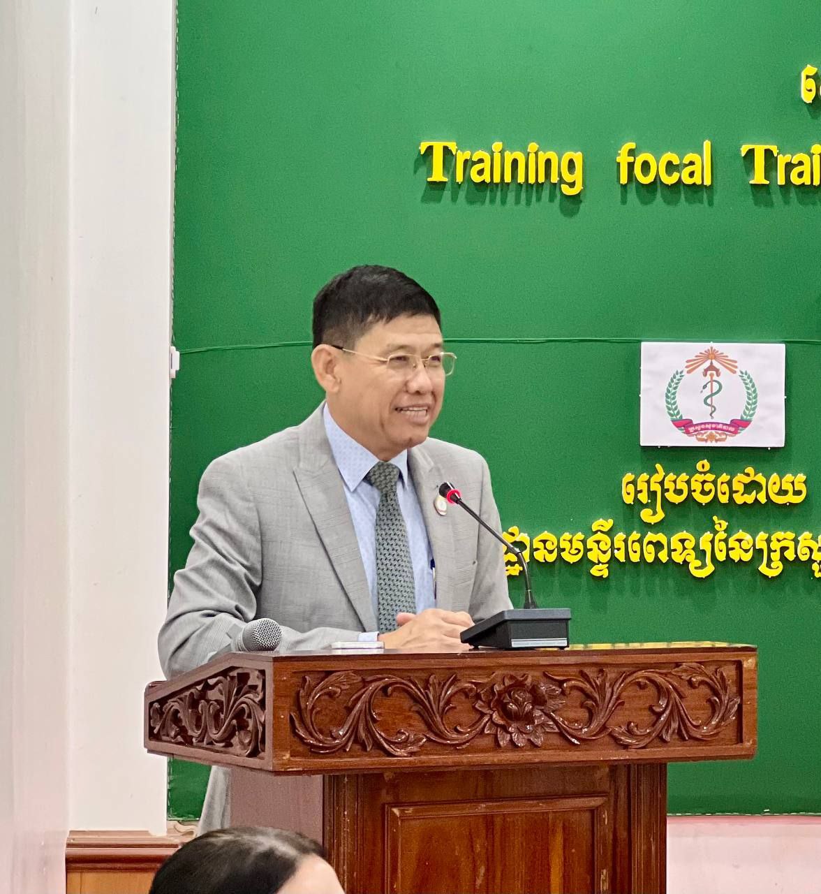 ពិធីបើកវគ្គបណ្តុះបណ្តាលគ្រូបង្គោល ស្តីពីសេវាសង្គ្រោះបឋម សង្គ្រោះបន្ទាន់ និងនីតិវិធីស្តង់ដាប្រព័ន្ធបញ្ជូនអ្នកជំងឺ