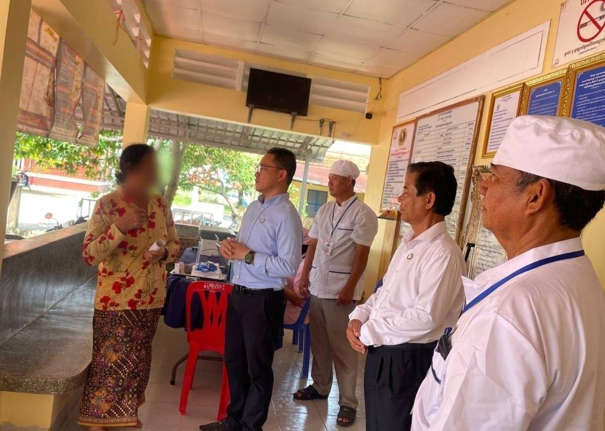 ការចុះពិនិត្យ និងពង្រឹងសេវាថែទាំសុខភាពបឋម កម្រិតមណ្ឌលសុខភាព ក្នុងស្រុកប្រតិបត្តិកោះអណ្តែត ខេត្តតាកែវ។